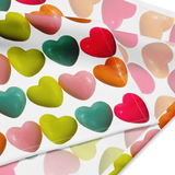 COLORFUL HEART-PRINT MULTIFUNCTIONAL BANDANA: ECO-FRIENDLY & STYLISH FOR YOU AND YOUR PET! - PS Café