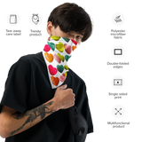 COLORFUL HEART-PRINT MULTIFUNCTIONAL BANDANA: ECO-FRIENDLY & STYLISH FOR YOU AND YOUR PET! - PS Café