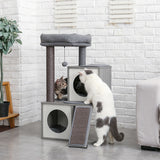 CAT TREE TOWER CONDOS HOUSE WITH SCRATCHERING POST