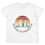 Feline Fashion Delight: Women's T-Shirt Soft Cotton Cat Lover Gift