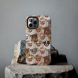 Premium Quality Funny Laughing Dog Printed Tough iPhone Case, Compatible with iPhone 14 to iPhone 7 - Durable Protective Cover with Unique Design
