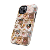 Premium Quality Funny Laughing Dog Printed Tough iPhone Case, Compatible with iPhone 14 to iPhone 7 - Durable Protective Cover with Unique Design