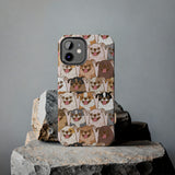 Premium Quality Funny Laughing Dog Printed Tough iPhone Case, Compatible with iPhone 14 to iPhone 7 - Durable Protective Cover with Unique Design