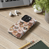 Premium Quality Funny Laughing Dog Printed Tough iPhone Case, Compatible with iPhone 14 to iPhone 7 - Durable Protective Cover with Unique Design