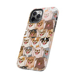 Premium Quality Funny Laughing Dog Printed Tough iPhone Case, Compatible with iPhone 14 to iPhone 7 - Durable Protective Cover with Unique Design