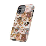 Premium Quality Funny Laughing Dog Printed Tough iPhone Case, Compatible with iPhone 14 to iPhone 7 - Durable Protective Cover with Unique Design