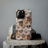 Premium Quality Funny Laughing Dog Printed Tough iPhone Case, Compatible with iPhone 14 to iPhone 7 - Durable Protective Cover with Unique Design