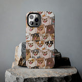 Premium Quality Funny Laughing Dog Printed Tough iPhone Case, Compatible with iPhone 14 to iPhone 7 - Durable Protective Cover with Unique Design