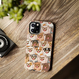 Premium Quality Funny Laughing Dog Printed Tough iPhone Case, Compatible with iPhone 14 to iPhone 7 - Durable Protective Cover with Unique Design