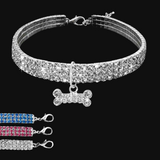 Bling Rhinestone Dog Collar Crystal Puppy - Pet Supplies Café