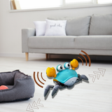 Blue color Crawling Crab showing the sound effect and feature of inductive movements.