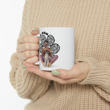 Fur Mom Mug held by a lady